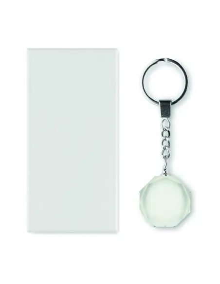 Llavero redondo de cristal Ecológico Personalizado 7MO2657