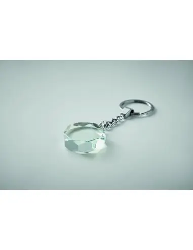 Llavero redondo de cristal Ecológico...