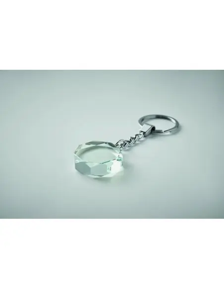 Llavero redondo de cristal Ecológico Personalizado 7MO2657