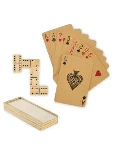 Juego de dominó y cartas Ecológico Personalizado 7MO2669