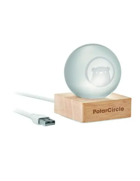 Bola de cristal LED Ecológica Personalizada 7MO2689