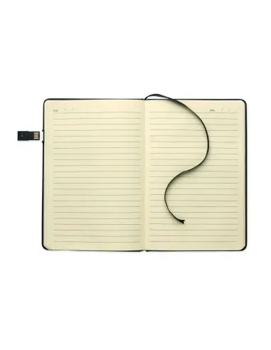 Cuaderno A5 con USB integrado Ecológico...