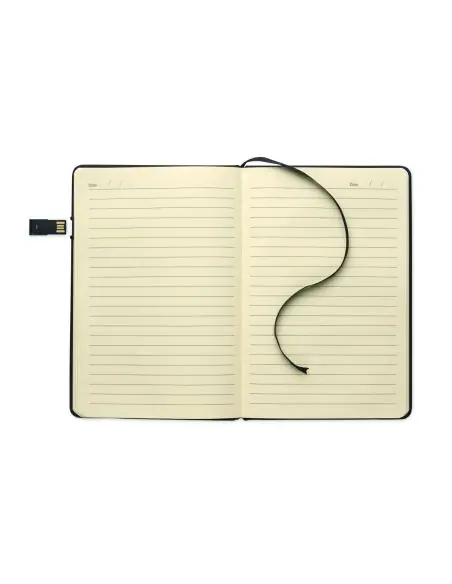 Cuaderno A5 con USB integrado Ecológico Personalizado 7MO2725