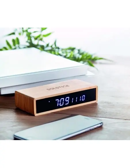 Cargador inalámbrico de bambú Ecológico Personalizado 7MO6139