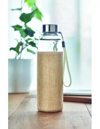 Botella cristal con funda 500ml Ecológica...