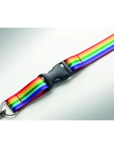 Lanyard RPET rainbow Ecológico Personalizado...