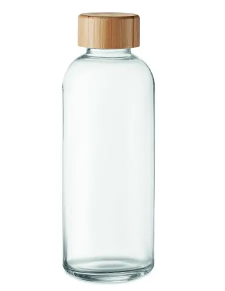 Botella 650 ml tapa de bambú Ecológica Personalizada 7MO6426