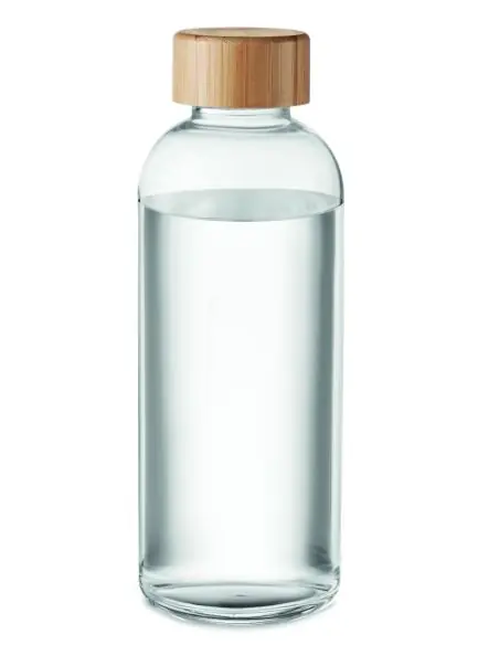 Botella 650 ml tapa de bambú Ecológica Personalizada 7MO6426