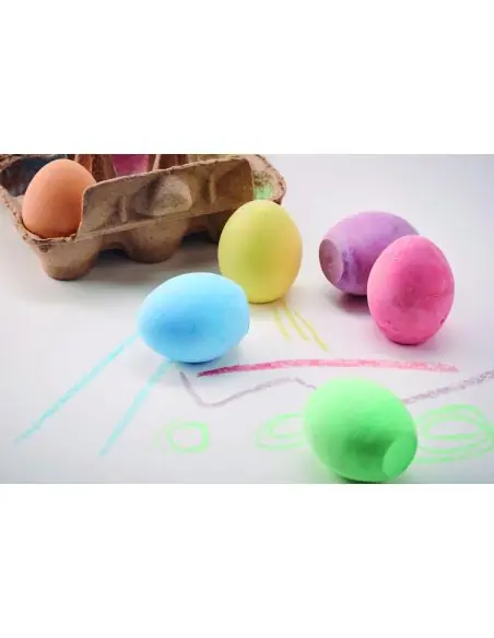 Set 6 tizas en forma de huevo Ecológica Personalizada 7MO6479