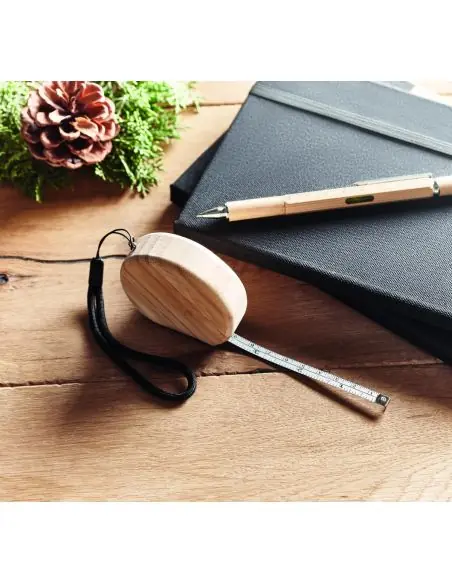 Cinta métrica de bambú 2m Ecológica Personalizada 7MO6520