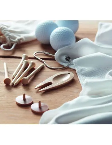 Juego accesorios golf en bolsa Ecológica...