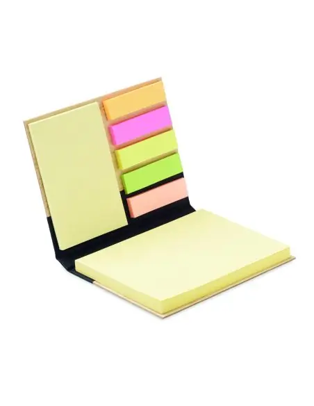 Notas adhesivas en funda bambú Ecológica Personalizada 7MO6529