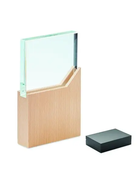 Placa o trofeo de cristal Ecológica Personalizada 7MO6585