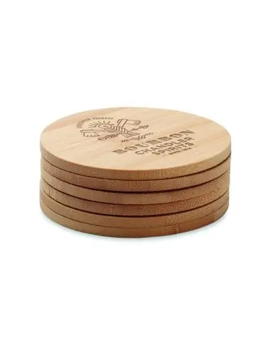 Juego de 6 posavasos de bambú Ecológico...