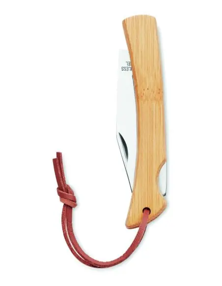 Cuchillo plegable de bambú Ecológico Personalizado 7MO6623