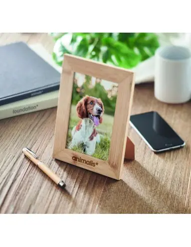 Marco de fotos de bambú Ecológico Personalizado...