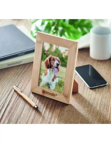Marco de fotos de bambú Ecológico Personalizado 7MO6653