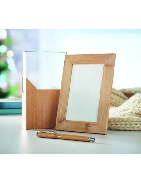 Marco de fotos de bambú Ecológico Personalizado 7MO6653