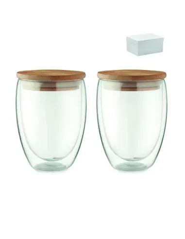 Juego 2 vasos 350 ml en caja Ecológico...
