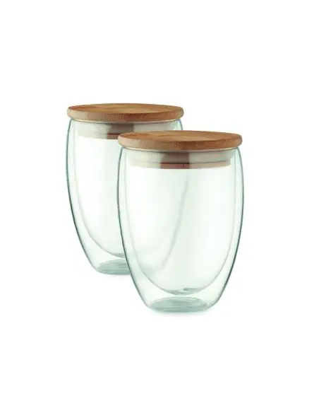 Juego 2 vasos 350 ml en caja Ecológico Personalizado 7MO6739