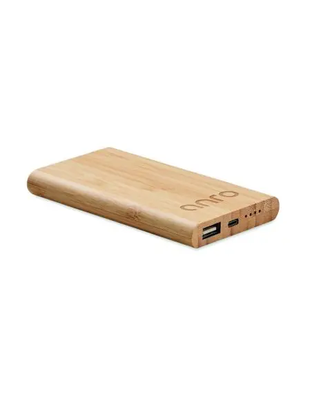 Power bank de bambú 4000 mAh Ecológico Personalizado 7MO6814