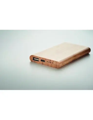 Power bank de bambú 4000 mAh Ecológico...