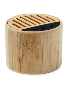 Altavoz redondo de bambú Ecológico Personalizado 7MO6818