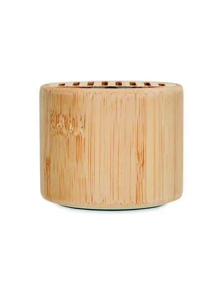 Altavoz redondo de bambú Ecológico Personalizado 7MO6818