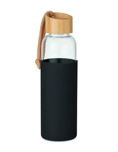 Botella vidrio 500 ml en funda Ecológica...