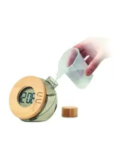 Reloj LCD de bambú por agua Ecológica Personalizada 7MO6865 - Producto ecológico