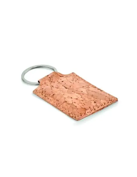 Llavero rectangular de corcho Ecológico Personalizado 7MO6878