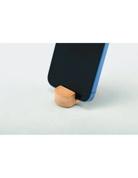 Mini soporte teléfono de bambú Ecológico Personalizado 7MO6888