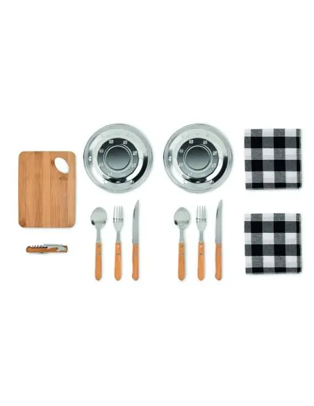 Set picnic 2 personas en bolsa Ecológica Personalizada 7MO6893