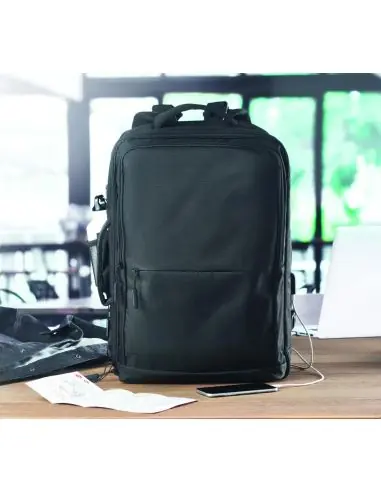 Mochila 600D RPET Ecológica Personalizada 7MO6901