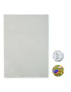 Hoja A4 de papel con semillas Ecológica Personalizada...
