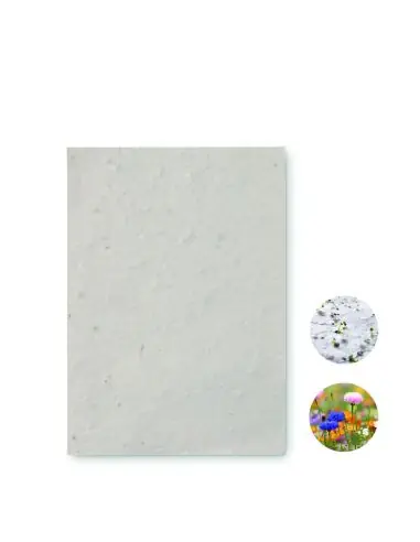 Hoja A6 de papel con semillas Ecológica...