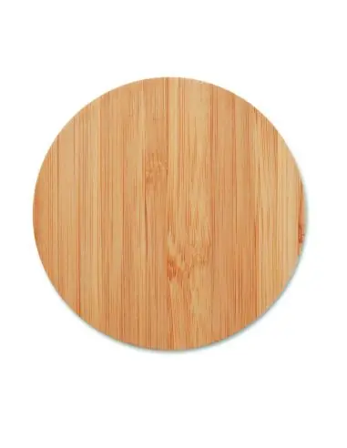 Cargador inalámbrico bambú 15W Ecológico...