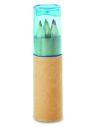 6 lápices de color en tubo Ecológico Personalizado 7MO8580 - Imagen 1