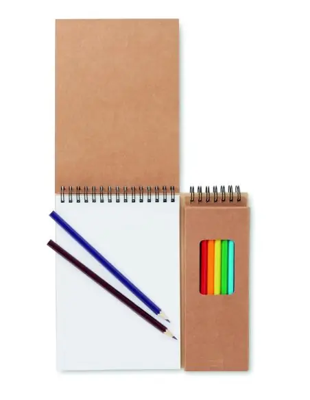 Set de lápices y cuaderno Ecológico Personalizado 7MO8769