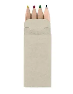 4 lápices de colores Ecológico Personalizado 7MO8924