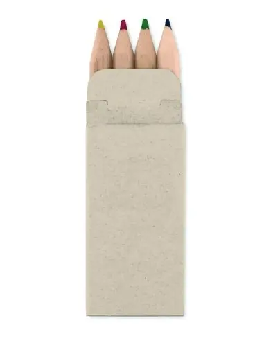 4 lápices de colores Ecológico Personalizado...