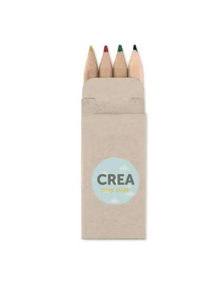 4 lápices de colores Ecológico Personalizado 7MO8924