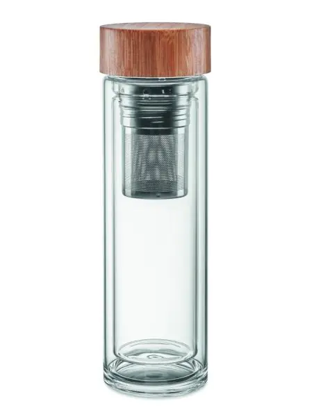 Botella cristal 400ml Ecológica Personalizada 7MO9420