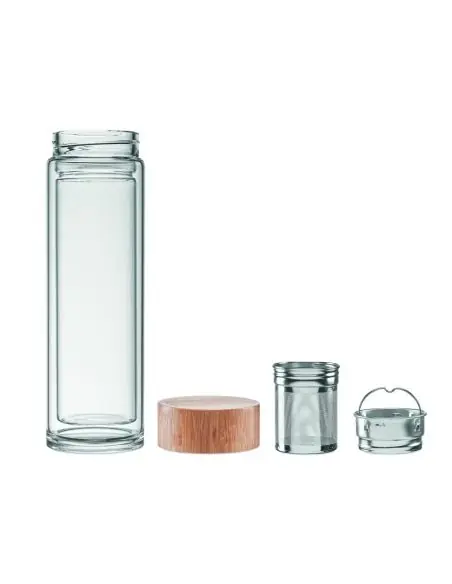 Botella cristal 400ml Ecológica Personalizada 7MO9420