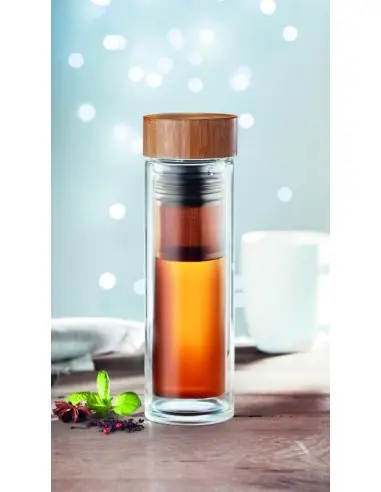 Botella cristal 400ml Ecológica Personalizada...