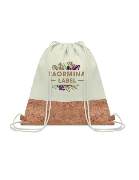 Bolsa cuerdas con corcho Ecológica Personalizada 7MO9515
