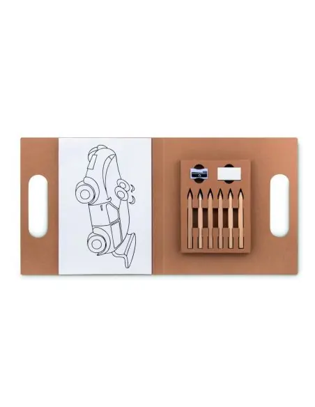 Set de 6 lápices para colorear Ecológico Personalizado 7MO9544