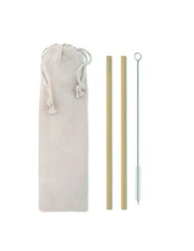 Pajita bambú cepillo funda Ecológica...