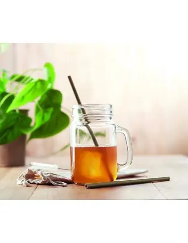 Pajita bambú cepillo funda Ecológica...