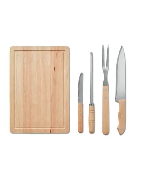 Set 4 accesorios barbacoa Ecológico Personalizado 7MO9686